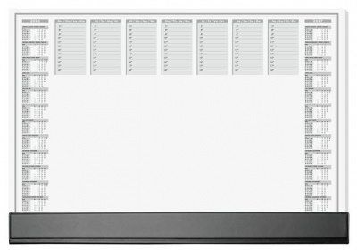 Podložka na stôl, 595x410 mm, dvojročné a týždenné kalendárium, SIGEL "Office"