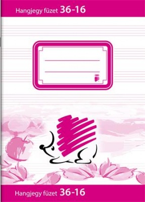 Notový zošit, ježko, A5, 36 - 16