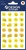 Nálepky, papier, 3 hárky, 76x120 mm, AVERY ZWECKFORM, "Z-Design No.53133", slniečko