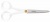 Nožnice na papiere, 17 cm, FISKARS "Functional Form", biele
