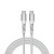 USB kábel, USB-C – USB-C, 1,2 m, 60 W, magnetický, VERBATIM, sivý