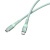 USB kábel, USB-C – USB-C, 1,2 m, 60 W, magnetický, VERBATIM, zelený
