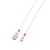 Nabíjací kábel USB-A/Lightning (Apple), 2 m, SKROSS, biely